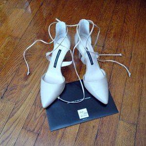 French Connection Elise Heels - Almost Nude - Size 8 US 38.5 EU